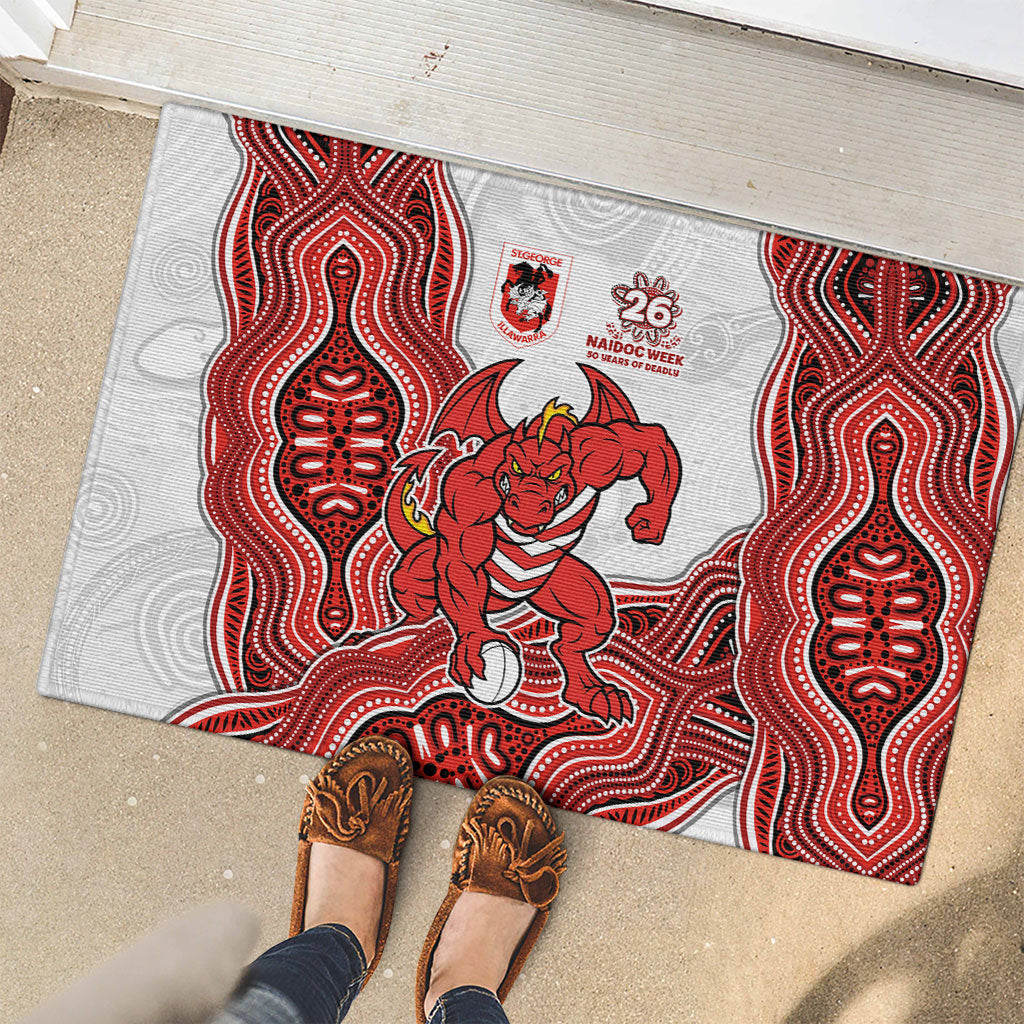 St. George Illawarra Dragons NAIDOC Week 2026 Rubber Doormat First Nations of Australia Aboriginal Mascot Rugby