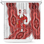 St. George Illawarra Dragons NAIDOC Week 2026 Shower Curtain First Nations of Australia Aboriginal Mascot Rugby