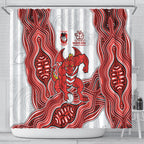 St. George Illawarra Dragons NAIDOC Week 2026 Shower Curtain First Nations of Australia Aboriginal Mascot Rugby