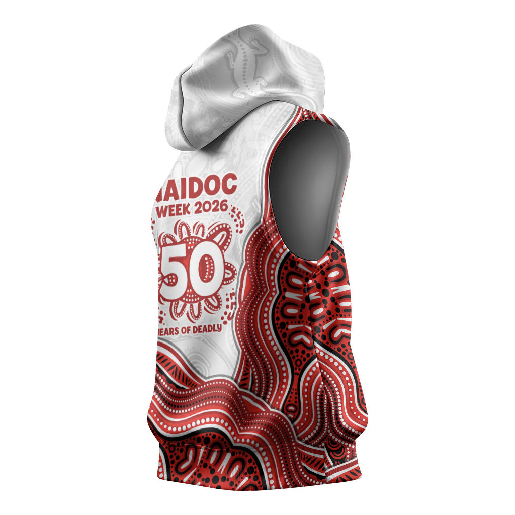 St. George Illawarra Dragons NAIDOC Week 2026 Sleeveless Hoodie First Nations of Australia Aboriginal Mascot Rugby
