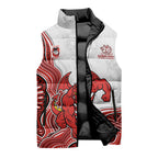St. George Illawarra Dragons NAIDOC Week 2026 Sleeveless Puffer Jacket First Nations of Australia Aboriginal Mascot Rugby