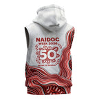 St. George Illawarra Dragons NAIDOC Week 2026 Sleeveless Zip Hoodie First Nations of Australia Aboriginal Mascot Rugby