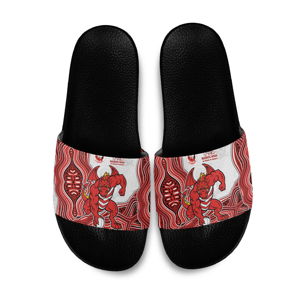 St. George Illawarra Dragons NAIDOC Week 2026 Slide Sandals First Nations of Australia Aboriginal Mascot Rugby