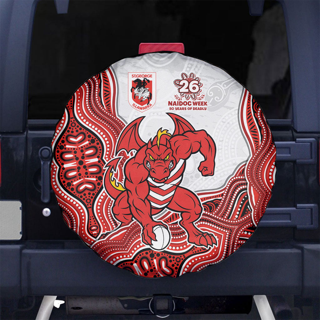 St. George Illawarra Dragons NAIDOC Week 2026 Spare Tire Cover First Nations of Australia Aboriginal Mascot Rugby