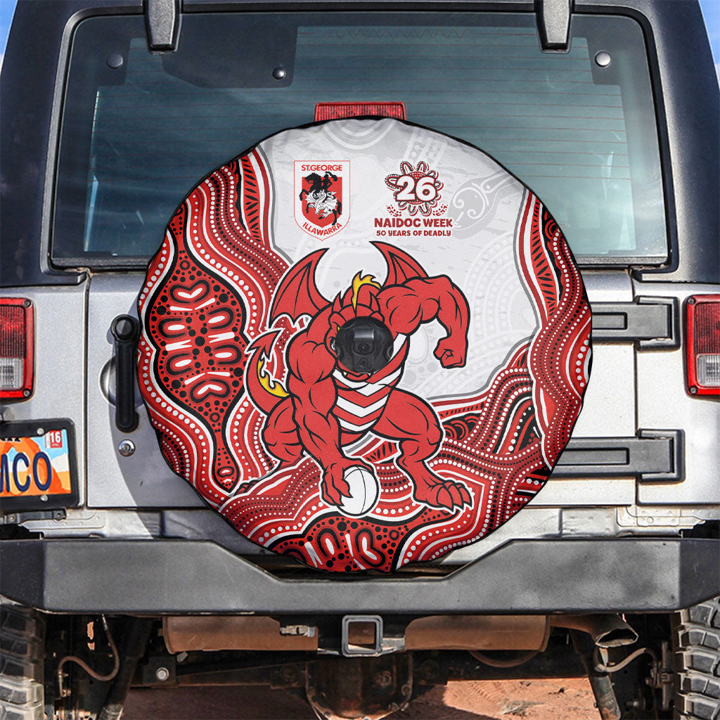 St. George Illawarra Dragons NAIDOC Week 2026 Spare Tire Cover First Nations of Australia Aboriginal Mascot Rugby