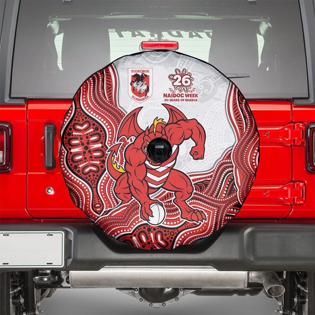 St. George Illawarra Dragons NAIDOC Week 2026 Spare Tire Cover First Nations of Australia Aboriginal Mascot Rugby
