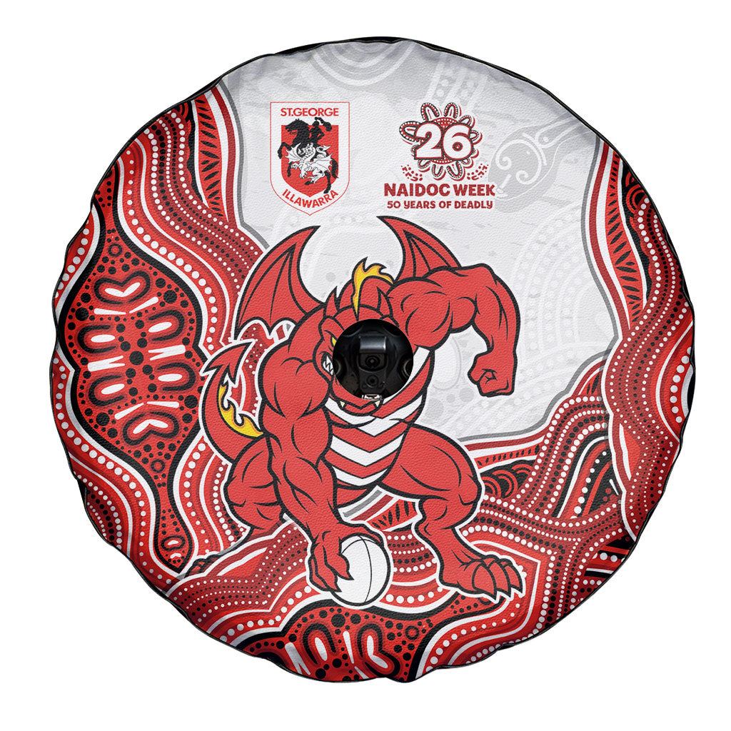 St. George Illawarra Dragons NAIDOC Week 2026 Spare Tire Cover First Nations of Australia Aboriginal Mascot Rugby