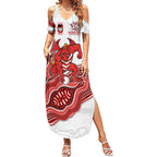 St. George Illawarra Dragons NAIDOC Week 2026 Summer Maxi Dress First Nations of Australia Aboriginal Mascot Rugby