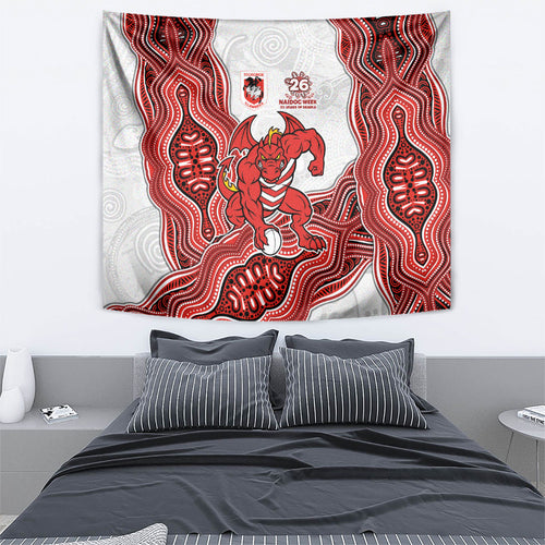 St. George Illawarra Dragons NAIDOC Week 2026 Tapestry First Nations of Australia Aboriginal Mascot Rugby