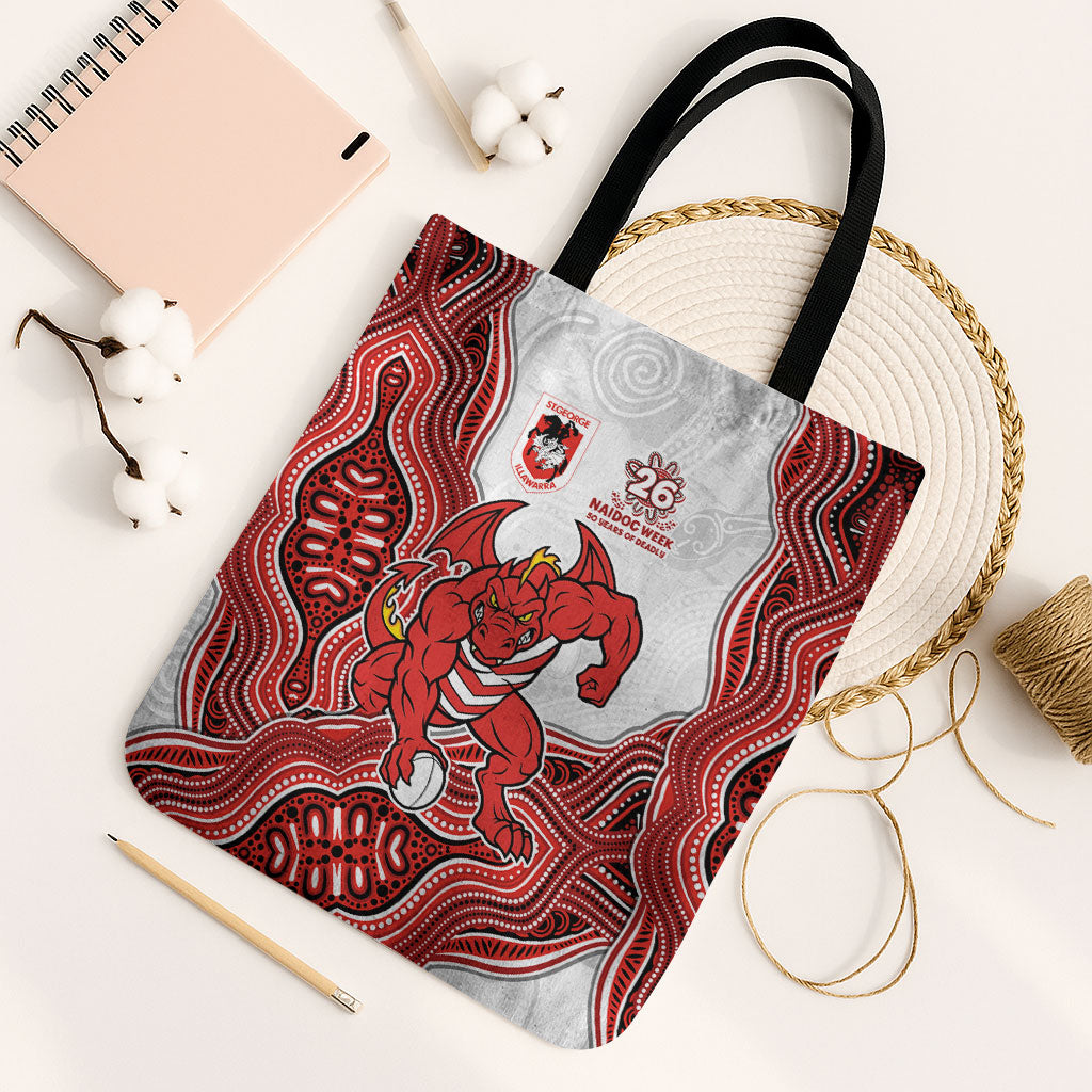 St. George Illawarra Dragons NAIDOC Week 2026 Tote Bag First Nations of Australia Aboriginal Mascot Rugby