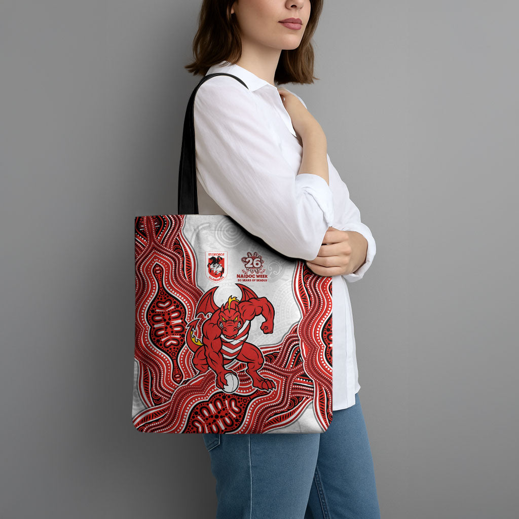 St. George Illawarra Dragons NAIDOC Week 2026 Tote Bag First Nations of Australia Aboriginal Mascot Rugby