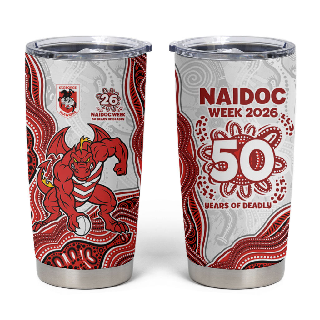 St. George Illawarra Dragons NAIDOC Week 2026 Tumbler Cup First Nations of Australia Aboriginal Mascot Rugby