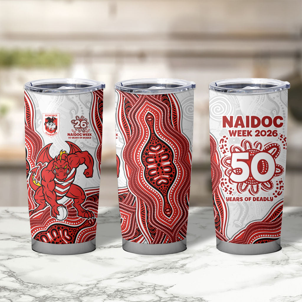 St. George Illawarra Dragons NAIDOC Week 2026 Tumbler Cup First Nations of Australia Aboriginal Mascot Rugby