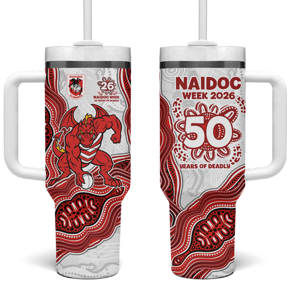St. George Illawarra Dragons NAIDOC Week 2026 Tumbler With Handle First Nations of Australia Aboriginal Mascot Rugby