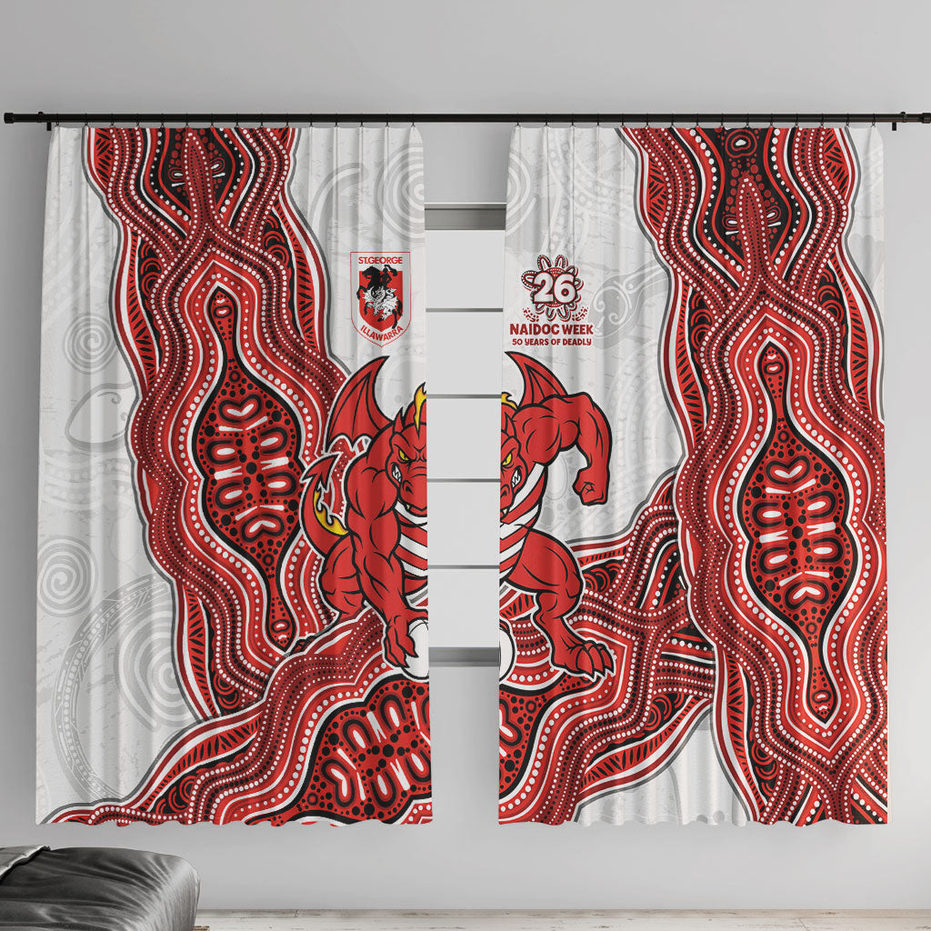 St. George Illawarra Dragons NAIDOC Week 2026 Window Curtain First Nations of Australia Aboriginal Mascot Rugby