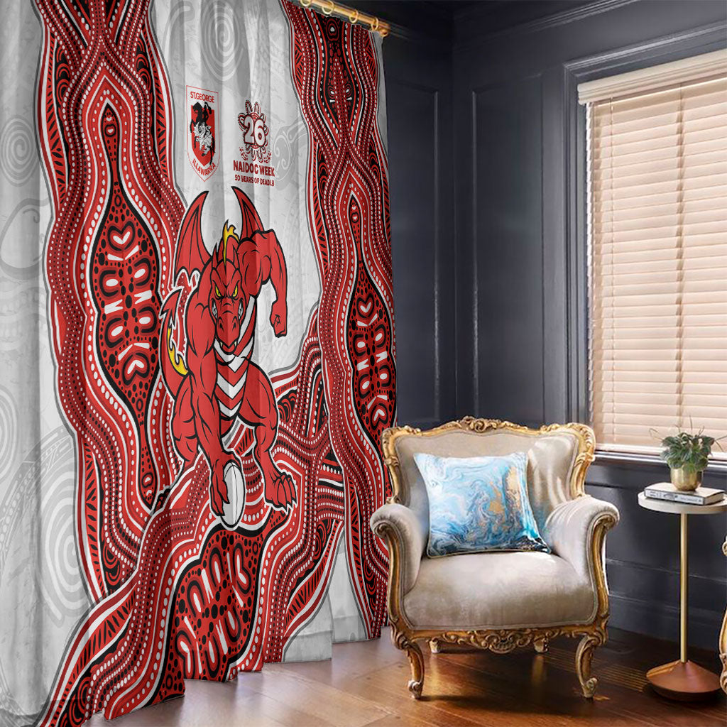 St. George Illawarra Dragons NAIDOC Week 2026 Window Curtain First Nations of Australia Aboriginal Mascot Rugby
