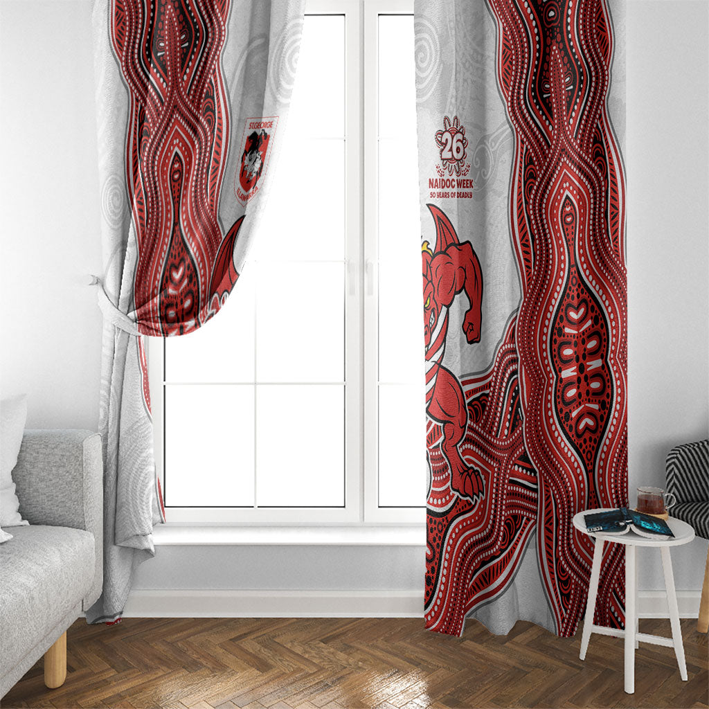 St. George Illawarra Dragons NAIDOC Week 2026 Window Curtain First Nations of Australia Aboriginal Mascot Rugby