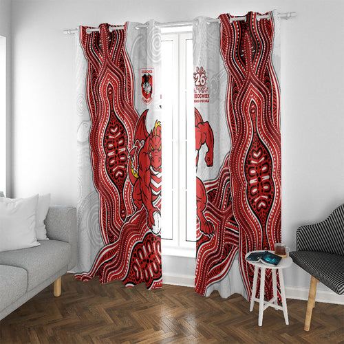 St. George Illawarra Dragons NAIDOC Week 2026 Window Curtain First Nations of Australia Aboriginal Mascot Rugby