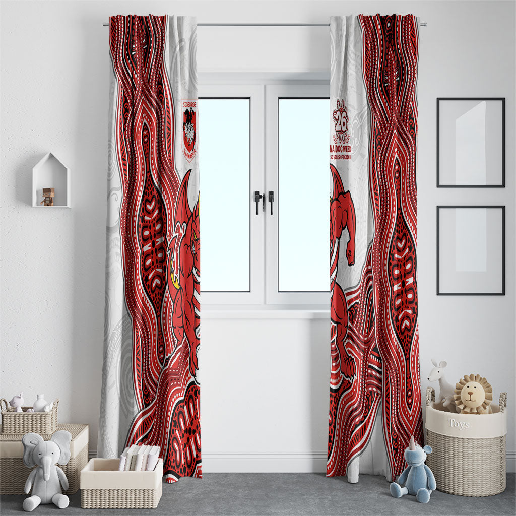 St. George Illawarra Dragons NAIDOC Week 2026 Window Curtain First Nations of Australia Aboriginal Mascot Rugby