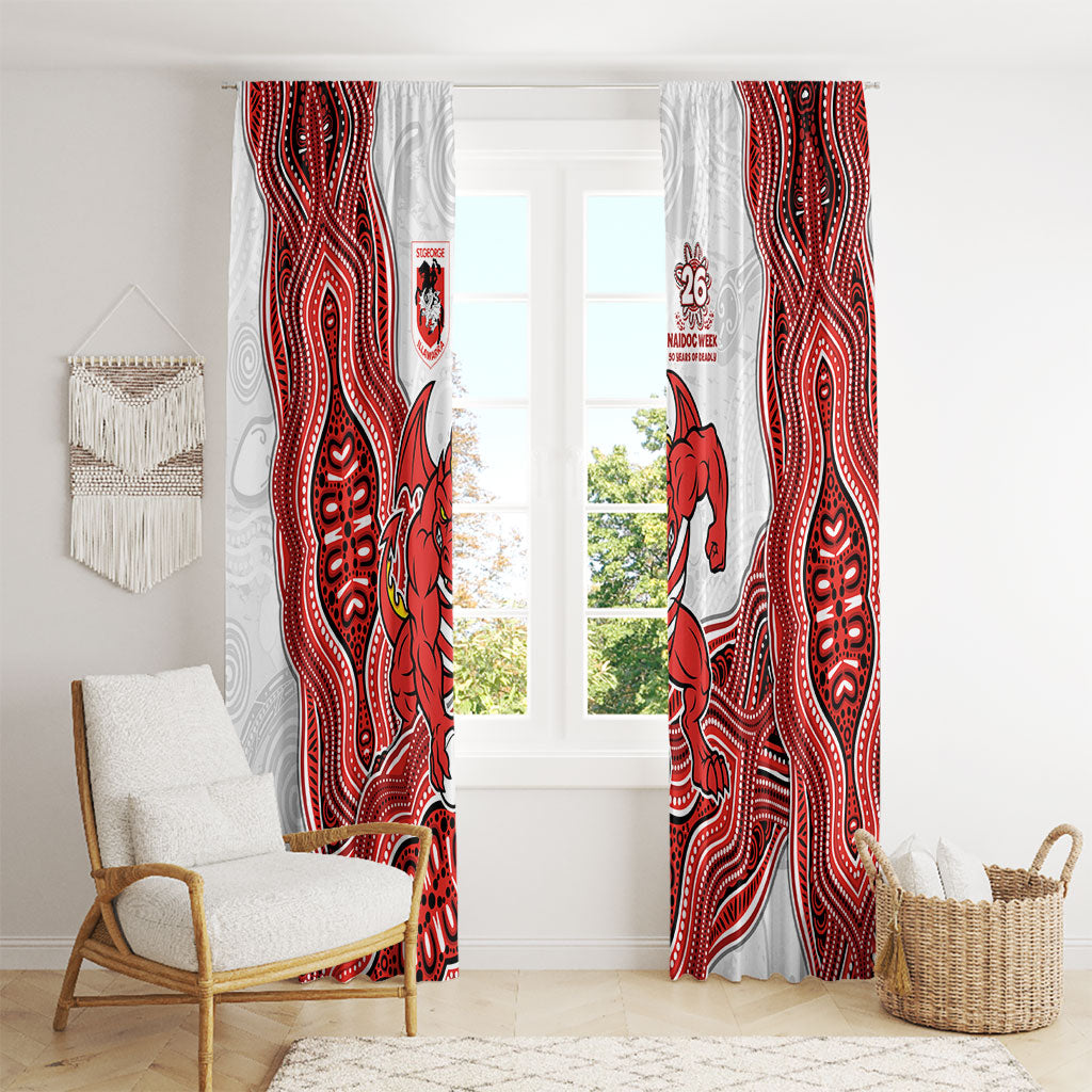 St. George Illawarra Dragons NAIDOC Week 2026 Window Curtain First Nations of Australia Aboriginal Mascot Rugby