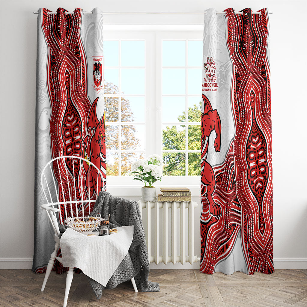 St. George Illawarra Dragons NAIDOC Week 2026 Window Curtain First Nations of Australia Aboriginal Mascot Rugby