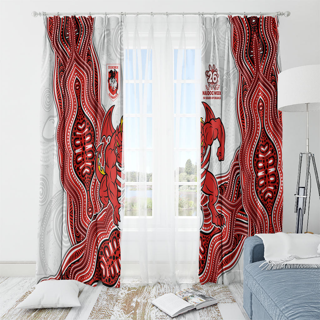 St. George Illawarra Dragons NAIDOC Week 2026 Window Curtain First Nations of Australia Aboriginal Mascot Rugby