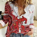 St. George Illawarra Dragons NAIDOC Week 2026 Women Casual Shirt First Nations of Australia Aboriginal Mascot Rugby