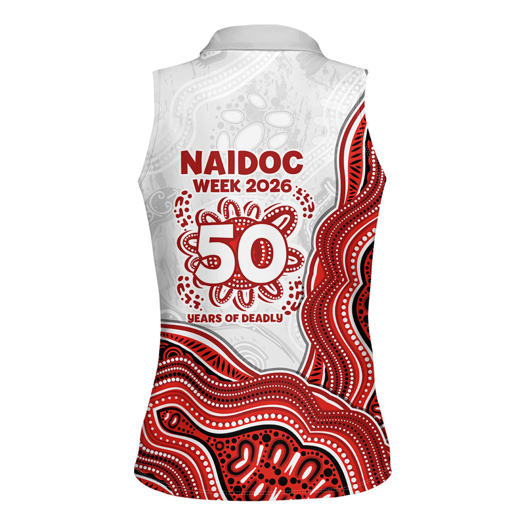 St. George Illawarra Dragons NAIDOC Week 2026 Women Sleeveless Polo Shirt First Nations of Australia Aboriginal Mascot Rugby