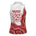St. George Illawarra Dragons NAIDOC Week 2026 Women Sleeveless Polo Shirt First Nations of Australia Aboriginal Mascot Rugby