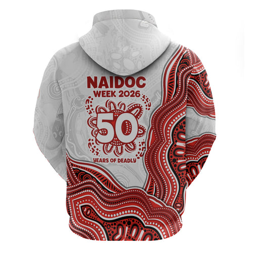 St. George Illawarra Dragons NAIDOC Week 2026 Zip Hoodie First Nations of Australia Aboriginal Mascot Rugby