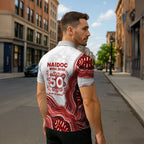 St. George Illawarra Dragons NAIDOC Week 2026 Zipper Polo Shirt First Nations of Australia Aboriginal Mascot Rugby