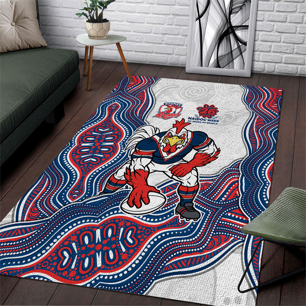 Sydney Roosters NAIDOC Week 2026 Area Rug First Nations of Australia Aboriginal Mascot Rugby