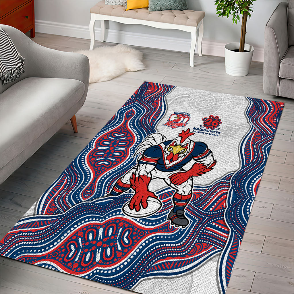 Sydney Roosters NAIDOC Week 2026 Area Rug First Nations of Australia Aboriginal Mascot Rugby