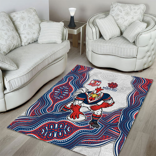 Sydney Roosters NAIDOC Week 2026 Area Rug First Nations of Australia Aboriginal Mascot Rugby