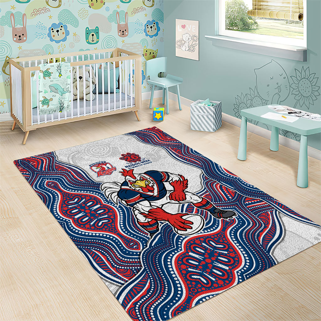 Sydney Roosters NAIDOC Week 2026 Area Rug First Nations of Australia Aboriginal Mascot Rugby