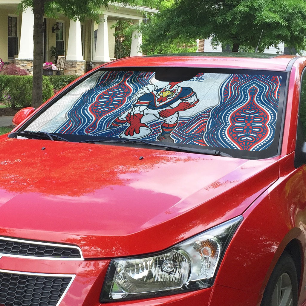 Sydney Roosters NAIDOC Week 2026 Auto Sun Shade First Nations of Australia Aboriginal Mascot Rugby