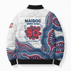 Sydney Roosters NAIDOC Week 2026 Bomber Puffer Jacket First Nations of Australia Aboriginal Mascot Rugby