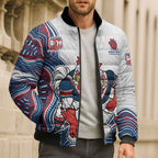 Sydney Roosters NAIDOC Week 2026 Bomber Puffer Jacket First Nations of Australia Aboriginal Mascot Rugby