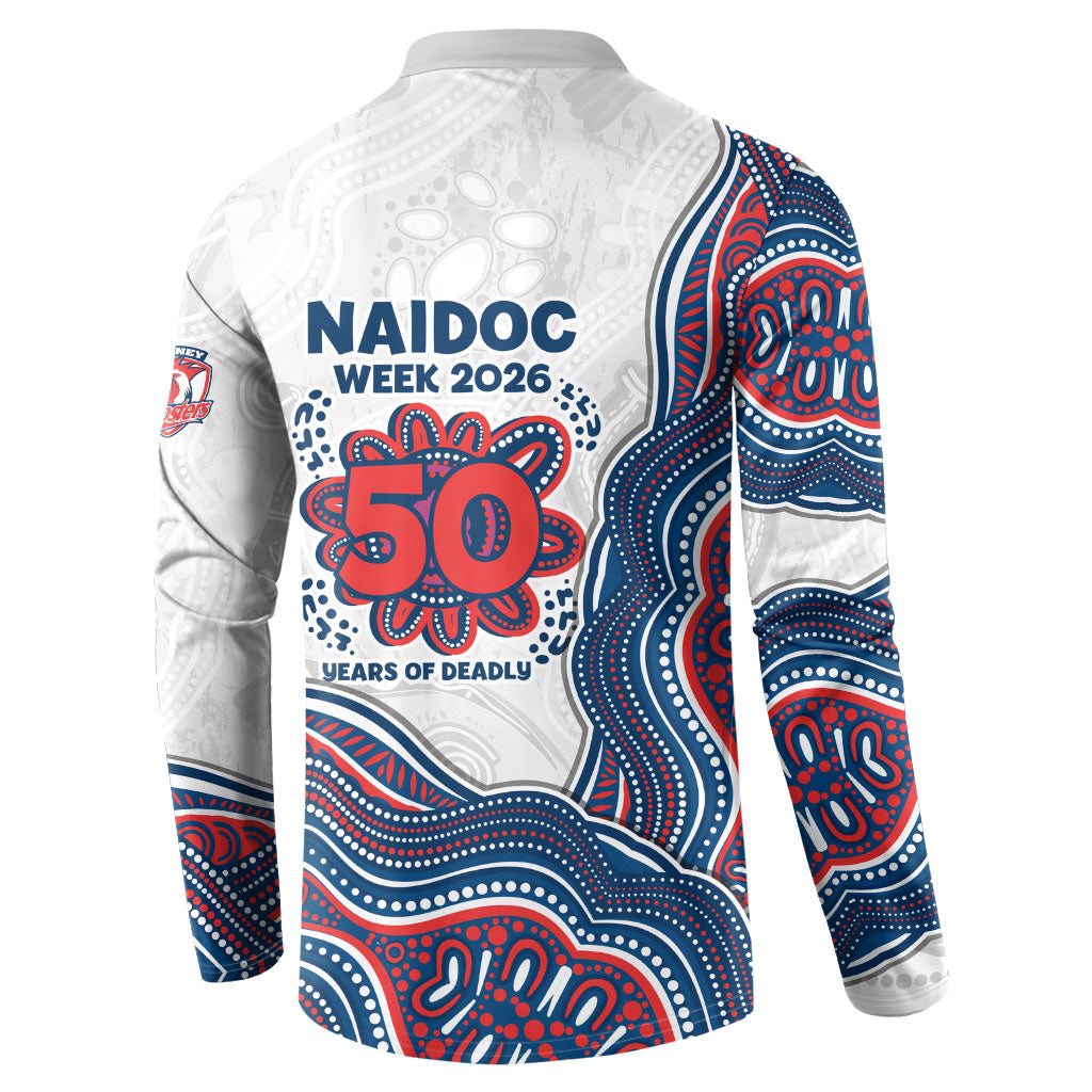 Sydney Roosters NAIDOC Week 2026 Button Sweatshirt First Nations of Australia Aboriginal Mascot Rugby