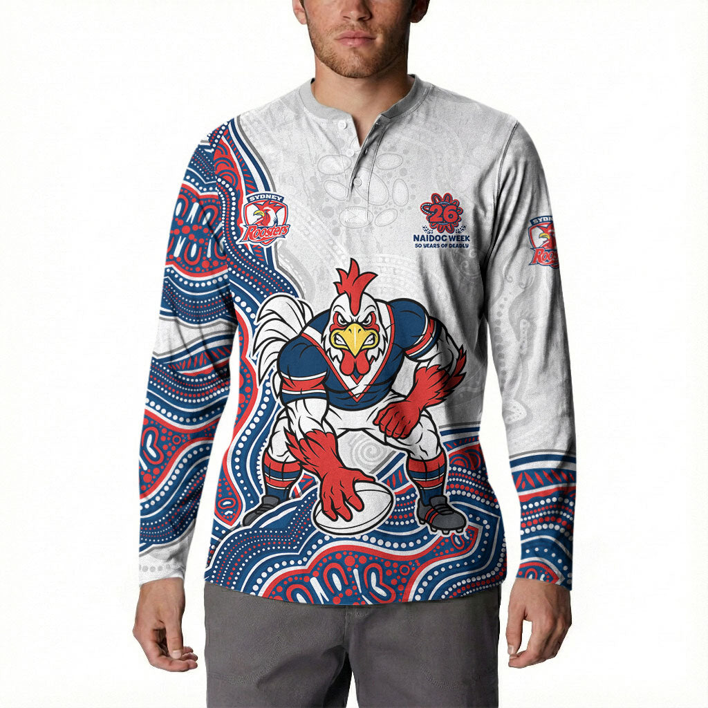 Sydney Roosters NAIDOC Week 2026 Button Sweatshirt First Nations of Australia Aboriginal Mascot Rugby