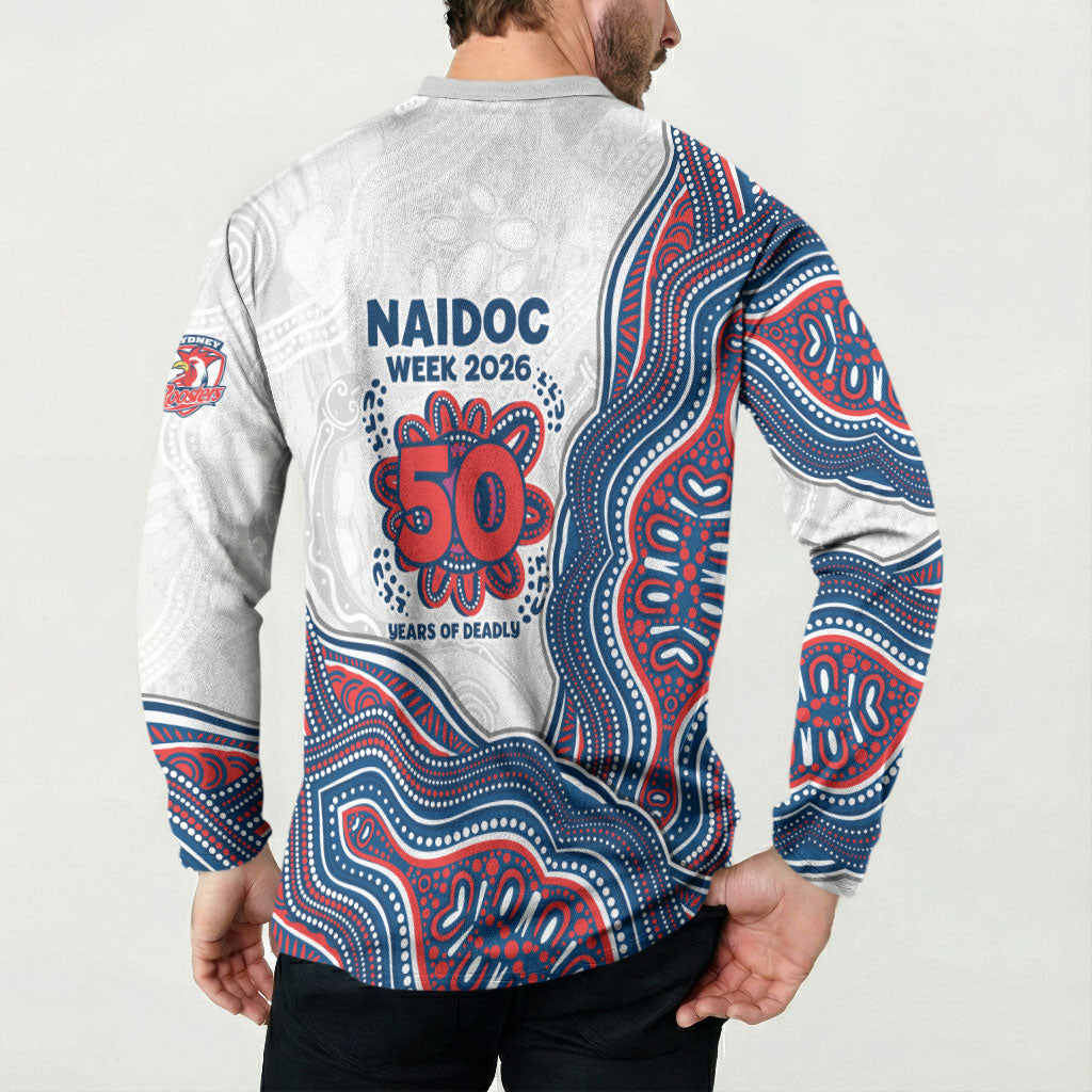 Sydney Roosters NAIDOC Week 2026 Button Sweatshirt First Nations of Australia Aboriginal Mascot Rugby