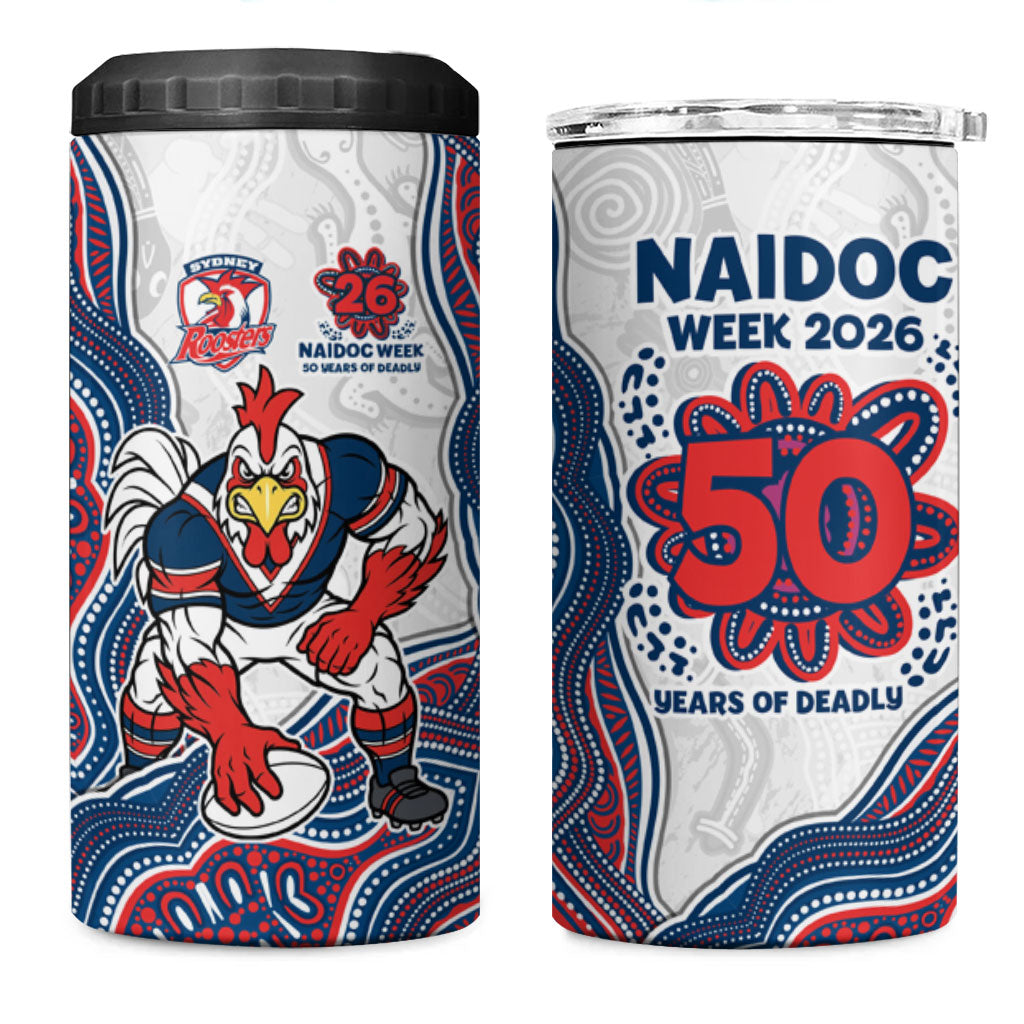 Sydney Roosters NAIDOC Week 2026 4 in 1 Can Cooler Tumbler First Nations of Australia Aboriginal Mascot Rugby