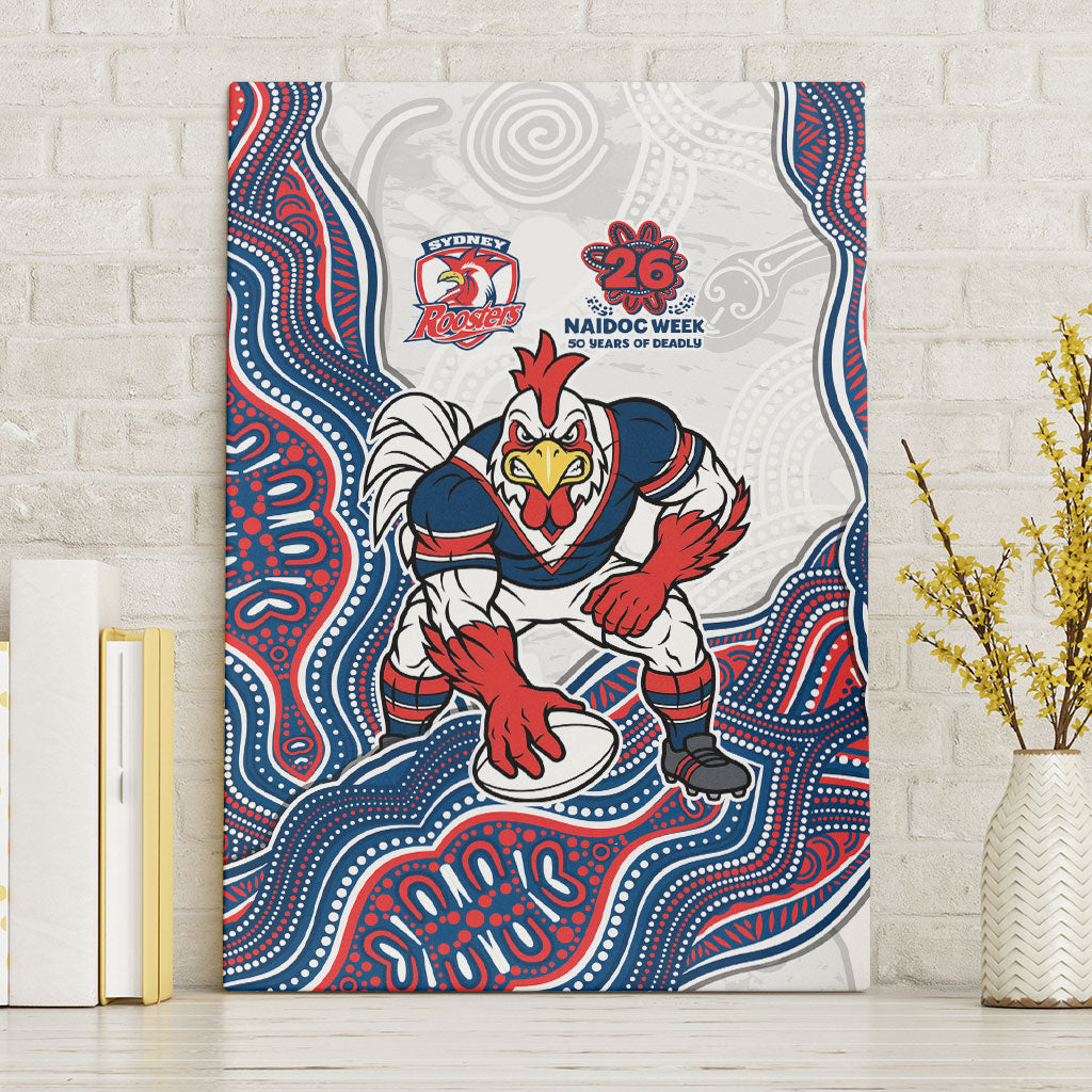 Sydney Roosters NAIDOC Week 2026 Canvas Wall Art First Nations of Australia Aboriginal Mascot Rugby