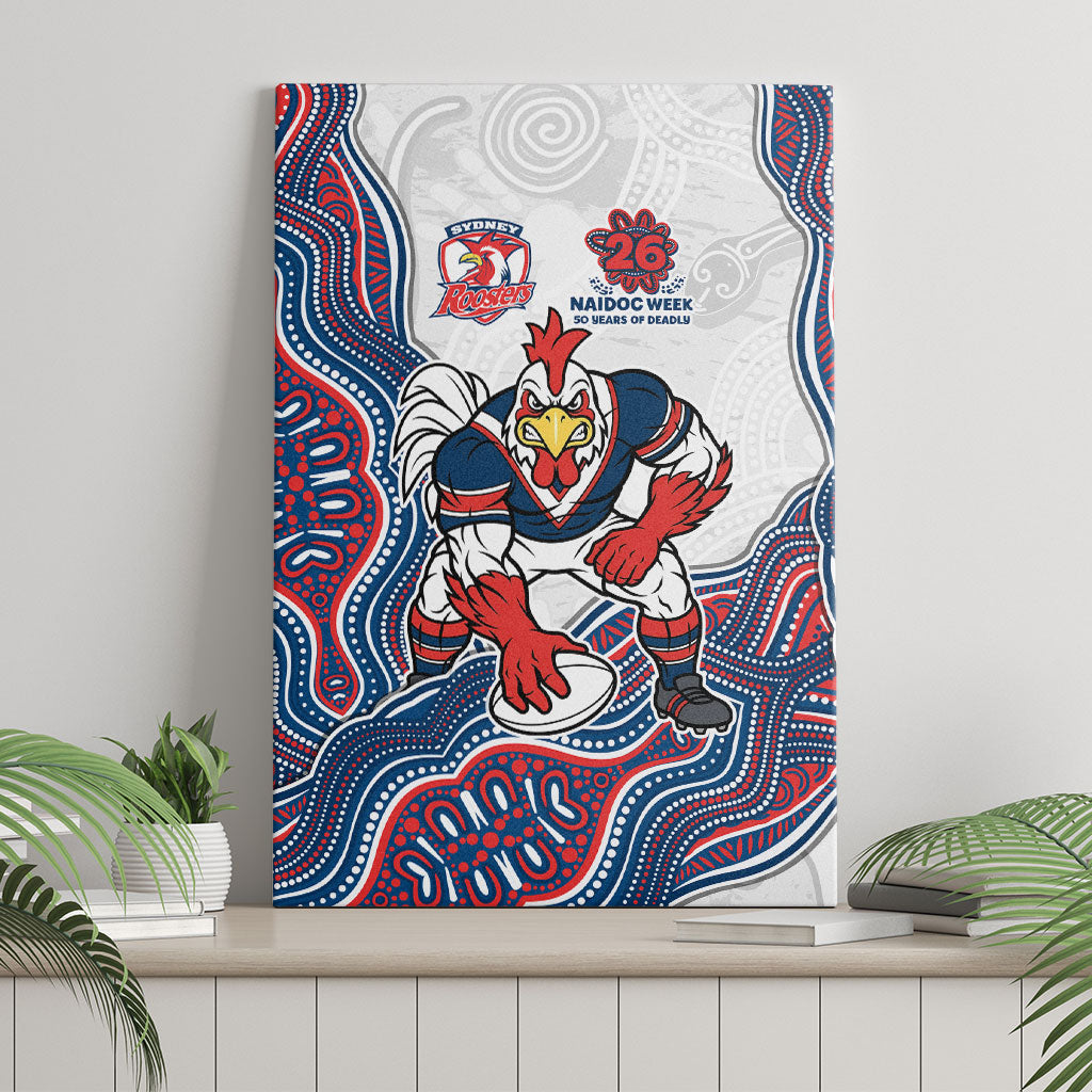 Sydney Roosters NAIDOC Week 2026 Canvas Wall Art First Nations of Australia Aboriginal Mascot Rugby