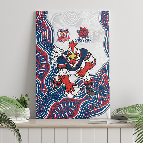 Sydney Roosters NAIDOC Week 2026 Canvas Wall Art First Nations of Australia Aboriginal Mascot Rugby