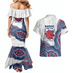 Sydney Roosters NAIDOC Week 2026 Couples Matching Mermaid Dress and Hawaiian Shirt First Nations of Australia Aboriginal Mascot Rugby