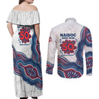Sydney Roosters NAIDOC Week 2026 Couples Matching Off Shoulder Maxi Dress and Long Sleeve Button Shirt First Nations of Australia Aboriginal Mascot Rugby