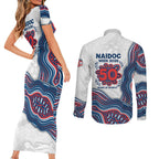 Sydney Roosters NAIDOC Week 2026 Couples Matching Short Sleeve Bodycon Dress and Long Sleeve Button Shirt First Nations of Australia Aboriginal Mascot Rugby