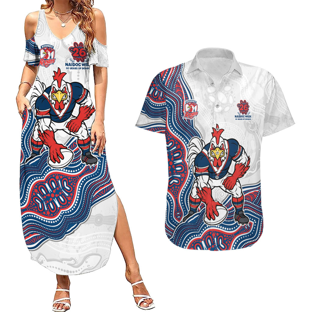 Sydney Roosters NAIDOC Week 2026 Couples Matching Summer Maxi Dress and Hawaiian Shirt First Nations of Australia Aboriginal Mascot Rugby