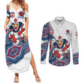 Sydney Roosters NAIDOC Week 2026 Couples Matching Summer Maxi Dress and Long Sleeve Button Shirt First Nations of Australia Aboriginal Mascot Rugby
